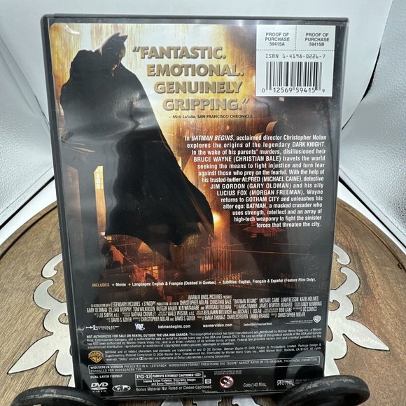 Batman Begins (DVD, 2005, Widescreen) - Picture 4 of 4
